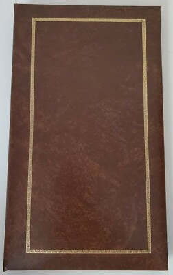 Black's Photograph Album Brown Gold Holds Flip Out Pages 60 Photos P3046 Vintage-image