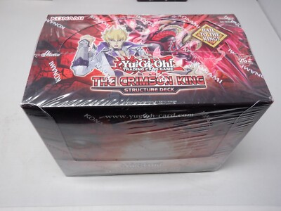 Yu-Gi-Oh Crimson King Structure Deck Display (8) Decks Sealed New  GM6386-image