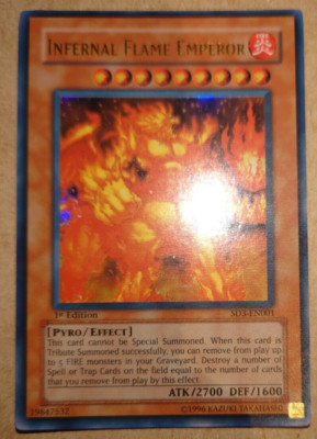 Yu-Gi-Oh! TCG Infernal Flame Emperor Structure Deck SD3-EN001 1st Edition Ultra-image