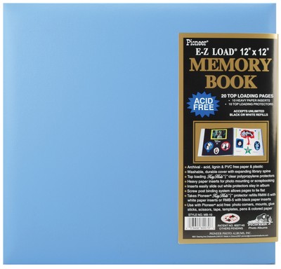 Pioneer Pastel Leatherette Post Bound Album 12