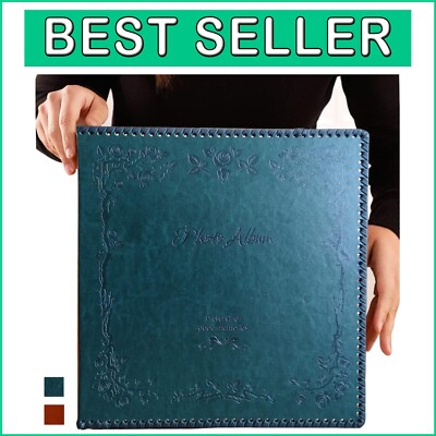 Self-Adhesive Photo Album with Vintage Design - Preserve Your Memories in Style-image