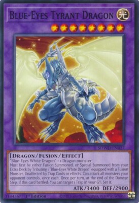Yugioh! Blue-Eyes Tyrant Dragon x3  SDWD-EN037 Structure Deck-image