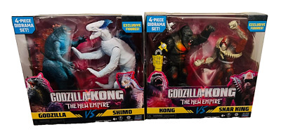 2 Battle Pks Godzilla x Kong The New Empire GODZILLA v SHIMO - KONG vs SKAR KING-image