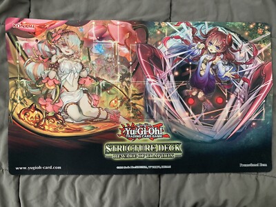 Official YuGiOh Beware Of Traptrix Structure Deck Play Mat Brand New-image