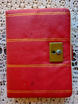 1947 Vintage Used Leather 5 Year Diary Gail Arnett Bowman South Dakota-image