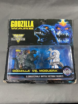 Vintage 1995 Godzilla Wars Godzilla Vs Moguera Battle Action Figure 2 Pack-image