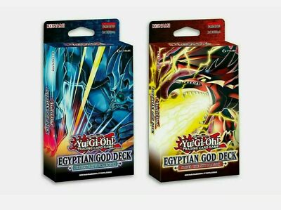 Yugioh TCG BOTH Egyptian God Structure Decks 1st Edition Obelisk & Slifer SEALED-image