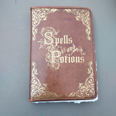 Leatherbound Spells & Potions Blank Book Journal Thick Pages-image