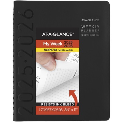 Planner 2025-2026 Academic, Weekly & Monthly, Half-Hourly Appointment Book, 8...-image
