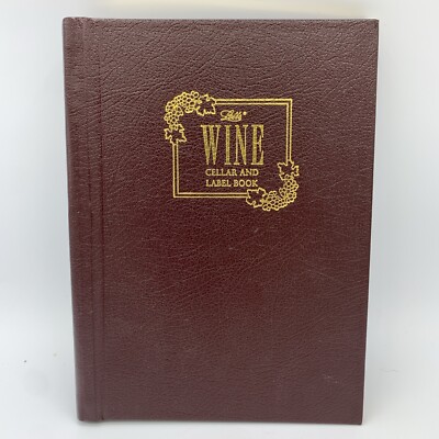 1994 Letts of London Wine Cellar & Label Keeper Tasting Journal Bonded Leather-image