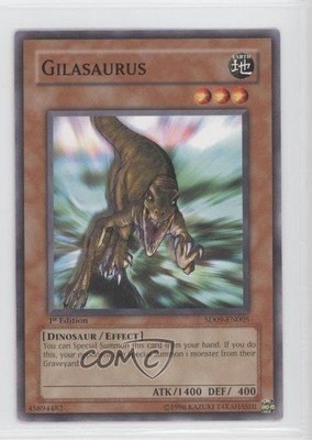 2006 Yu-Gi-Oh! Dinosaur's Rage Structure Deck 1st Edition Gilasaurus ic4-image