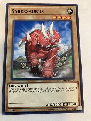 Yu-Gi-Oh! TCG Sabersaurus Dinosmasher's Fury Structure Deck SR04-EN004 Unlimited-image