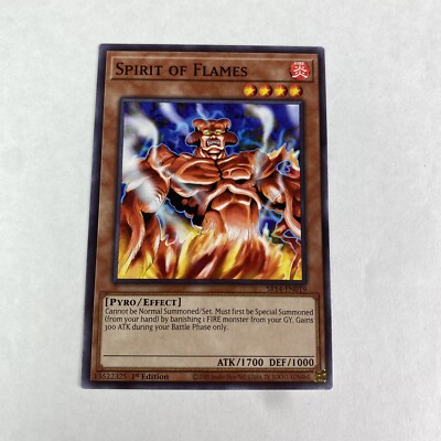 yugioh Spirit Of Flames SR14-EN019 Fire Kings Structure Deck 1st Edition Common-image