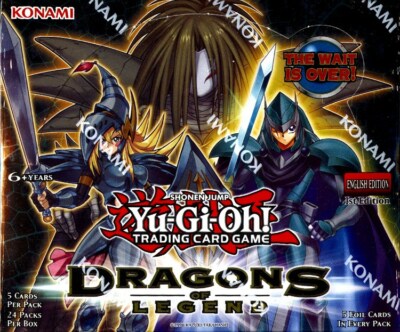 YUGIOH DRAGONS OF LEGEND 1ST EDITION BOOSTER BOX BLOWOUT CARDS-image