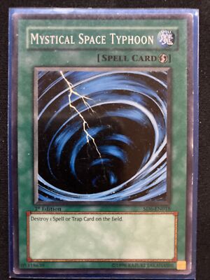 NM x1 Yu-Gi-Oh! TCG Mystical Space Typhoon SD6 Structure Deck SD6-EN018 1st Ed-image