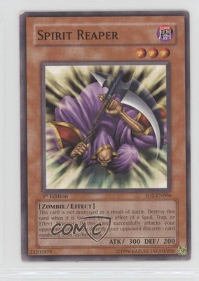 2005 Yu-Gi-Oh! Zombie Madness Structure Deck 1st Edition Spirit Reaper 0bt4-image