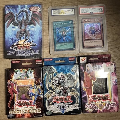 yugioh vintage sealed Structure Deck And Geaded 10 Slabs -image