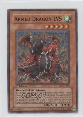 Armed Dragon LV5 1st Ed. YuGiOh 's Roar Structure Deck #SD1-EN006 2005 2u3-image