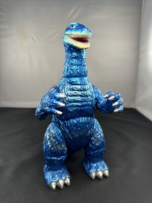 2021 MEDICOM TOY 9” GODZILLA SOFVI VINYL WARS METALLIC BLUE CLASSIC IMAGE-image