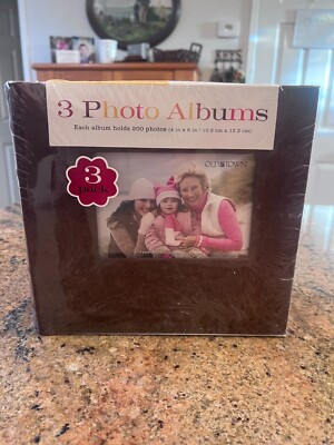 3 Old Town Photo Albums - 200 4x6 Photos Each Model 25181-C-image