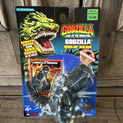 Trendmasters Godzilla King of the Monsters Wind-Up Walker Vintage Toy 1994 NEW-image