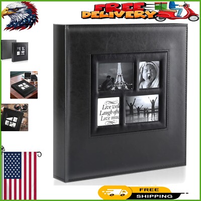 Deluxe 600 Pocket Photo Album for Weddings - Holds Horizontal & Vertical Photos-image