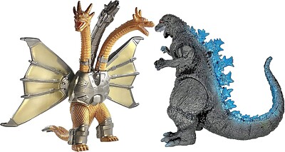 Brand New 2pcs Mecha King Ghidorah 1954 65th Anniversary Godzilla Toys Figures-image