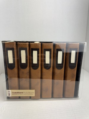 Crate & Barrel Designed By Umbra Set Of 6 Boxed Photo Album Each Holds 36 4x6-image