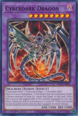 Yugioh! Cyberdark Dragon - SDCS-EN045 - Common - 1st Edition Near Mint, English-image