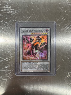 🔥 SUPER RARE Yugioh Scarred Dragon Archfiend SDCK-EN049-image