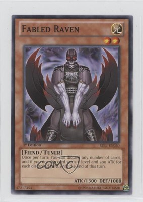 Fabled Raven 1st Ed. YuGiOh Realm of Light Structure Deck #SDLI-EN020 ds6-image