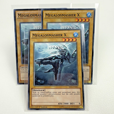 3x Yugioh Megalosmasher X SR04-EN003 1st Edition Common - LP-NM-image