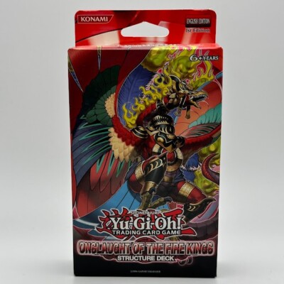 YUGIOH 1ST ED ONSLAUGHT OF THE FIRE KINGS STRUCTURE DECK FACTORY SEALED NEW-image