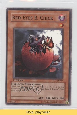 Red-Eyes B Chick 1st Ed. YuGiOh Dragon's Roar Structure Deck #SD1-EN007 READ 0j6-image