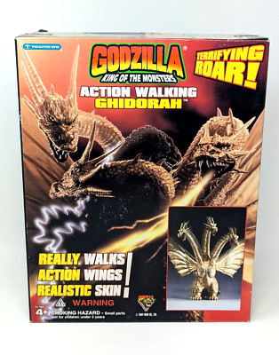 Trendmasters Godzilla King Of The Monsters Action Walking Ghidorah HTF Rare NEW-image