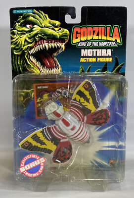 Vintage Trendmasters 1994 Godzilla Mothra 6” Deluxe Figure Toho New Rare Sealed-image