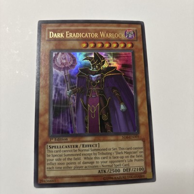 Yugioh - Dark Eradicator Warlock SD6-EN001 - Ultra Rare - 1st Edition - NM-image