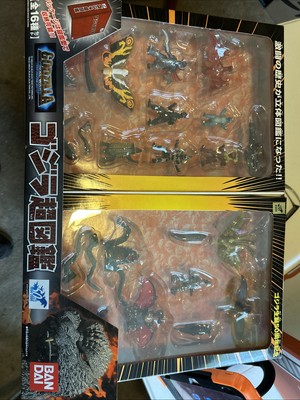 Collectible 50th Anniversary Bandai Godzilla Ultimate Chart 16 figure Super Book-image