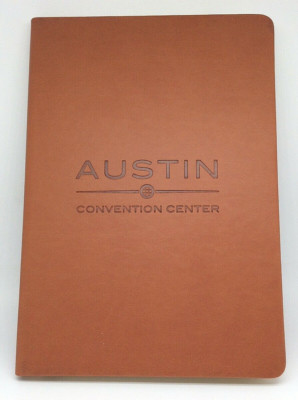 Leeman Leather Bound Journals Austin Convention Center on front cover Ramsey-image