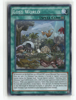 Lost World Structure Deck: Dinosmasher's Fury Super Rare Yugioh MP-image