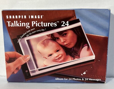 Sharper Image Talking Pictures 24 Album for 24 Photos & 24 Messages Brand New!-image