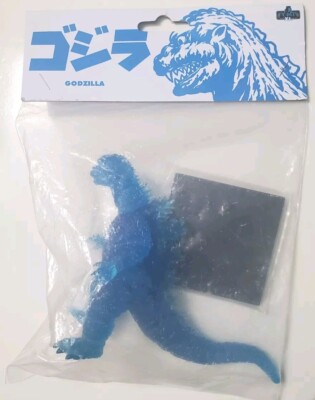 Mezco Toyz SDCC Exclusive Radioactive Pulse Blue Clear GODZILLA Figure-image