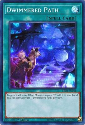 Dwimmered Path - SR08-EN041 - Super Rare - 1st Edition NM YuGiOh!  Structure Dec-image