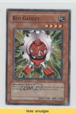 2007 Yu-Gi-Oh! Machine Re-Volt Structure Deck 1st Edition Red Gadget READ 0a1-image