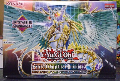 YUGIOH 1ST ED EDITION LEGEND OF THE CRYSTAL BEASTS STRUCTURE DECK DISPLAY BOX-image