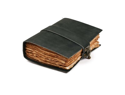 Handmade Vintage Leather Bound Journal Notebook Diary Blank Books Paper Gifts-image