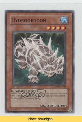 2006 Yu-Gi-Oh! Dinosaur's Rage Structure Deck 1st Edition Hydrogeddon READ x9h-image