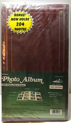 PIONEER PHOTO ALBUM-Red FAUX LEATHER, 8X131/2