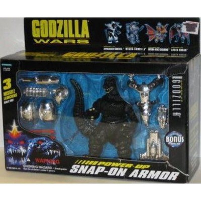 Godzilla Wars Supercharged Action Figure With Power-Up Snap-On Armor 1995-image