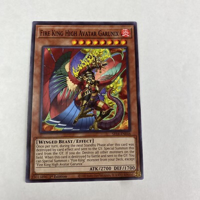 yugioh Fire King High Avatar Garunix SR14-EN046 Fire Kings Structure Deck-image
